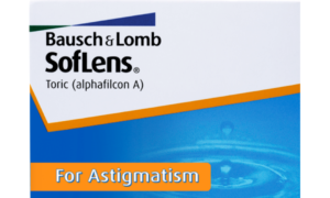 Bausch+Lomb Soflens Toric บอชแอนด์ลอมบ์ คอนแทคเลนส์ใส แก้สายตาเอียง รายเดือน(3คู่)