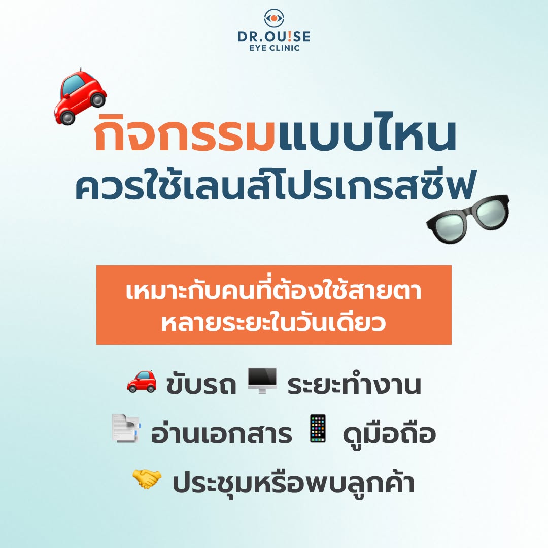 โปรโมชั่นเลนส์โปรเกรสซีฟ Dr.Ouise