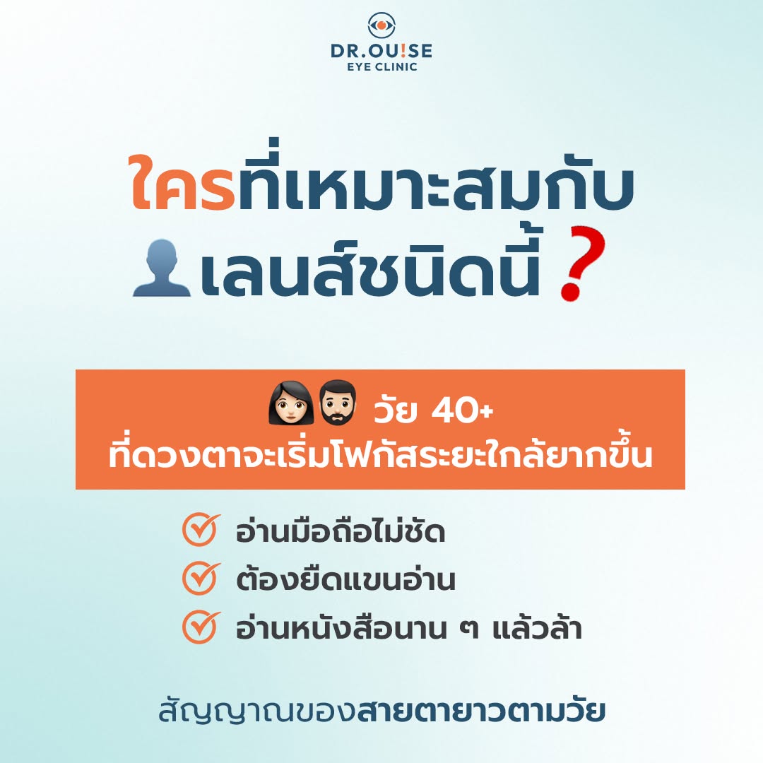 โปรโมชั่นเลนส์โปรเกรสซีฟ Dr.Ouise