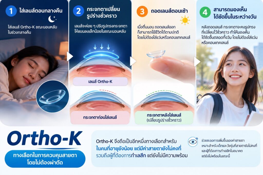 คอนแทคเลนส์กดตา Ortho-K คืออะไร? ใส่นอนได้จริงไหม